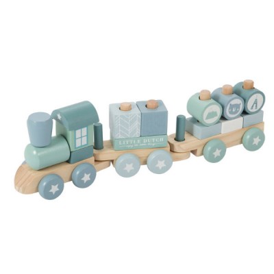 Blokkentrein Little dutch Blauw Blokkentrein Little dutch Blauw